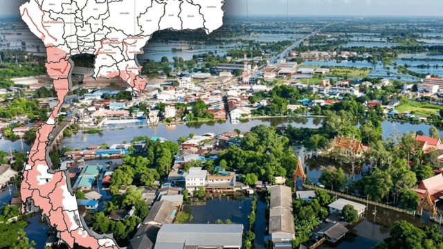 Flood risk in three Bangkok districts, 23 provinces this weekend Flood risk in three Bangkok districts, 23 provinces this weekend